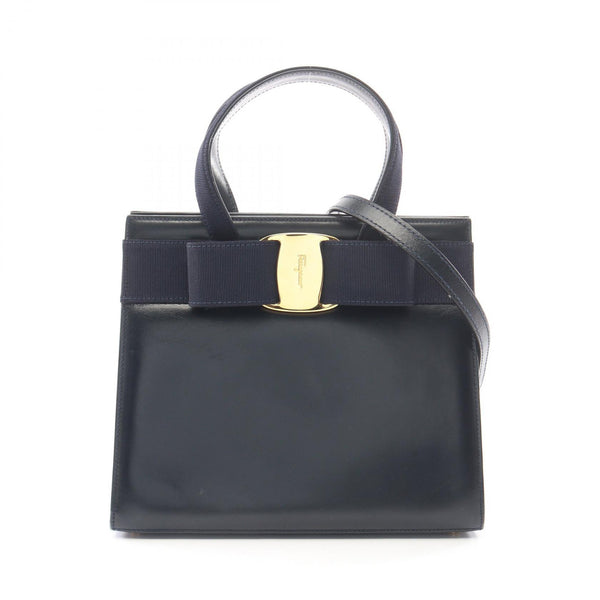 Salvatore Ferragamo Vara Ribbon Leather 2way Handbag