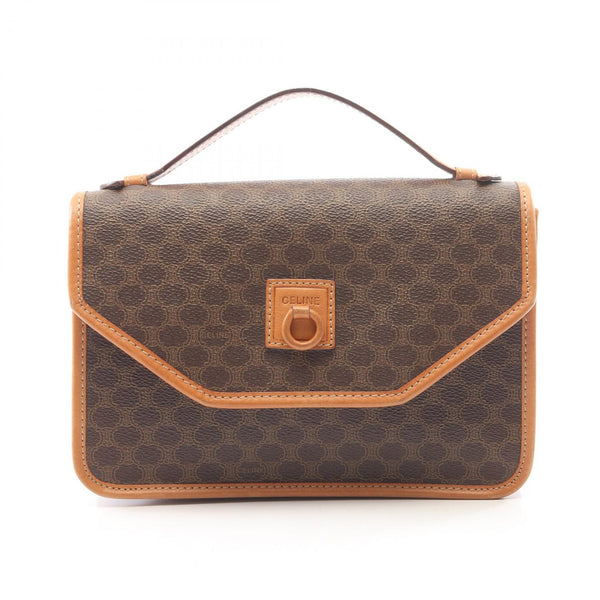 CELINE Macadam Coated Canvas Handbag