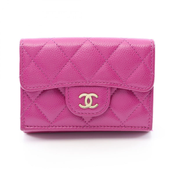 Chanel Classic Small Flap Wallet Grained Calfskin Trifold Wallet