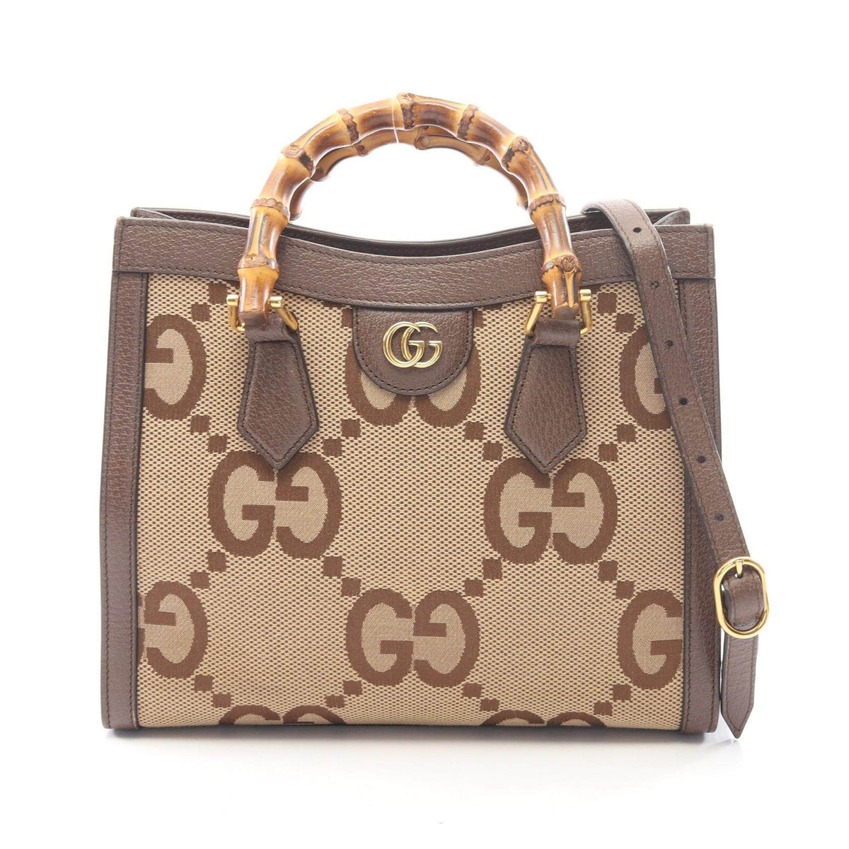 Gucci Diana Jumbo GG Canvas Leather 2way Handbag