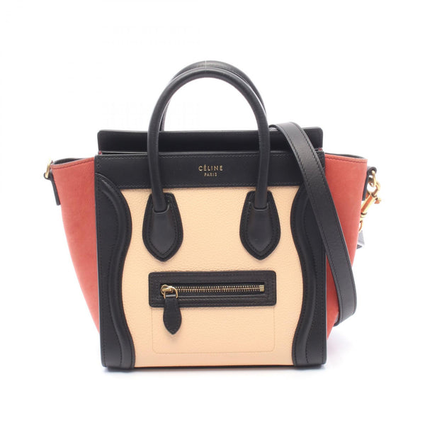 CELINE Luggage Nano Shopper Leather 2way Bag