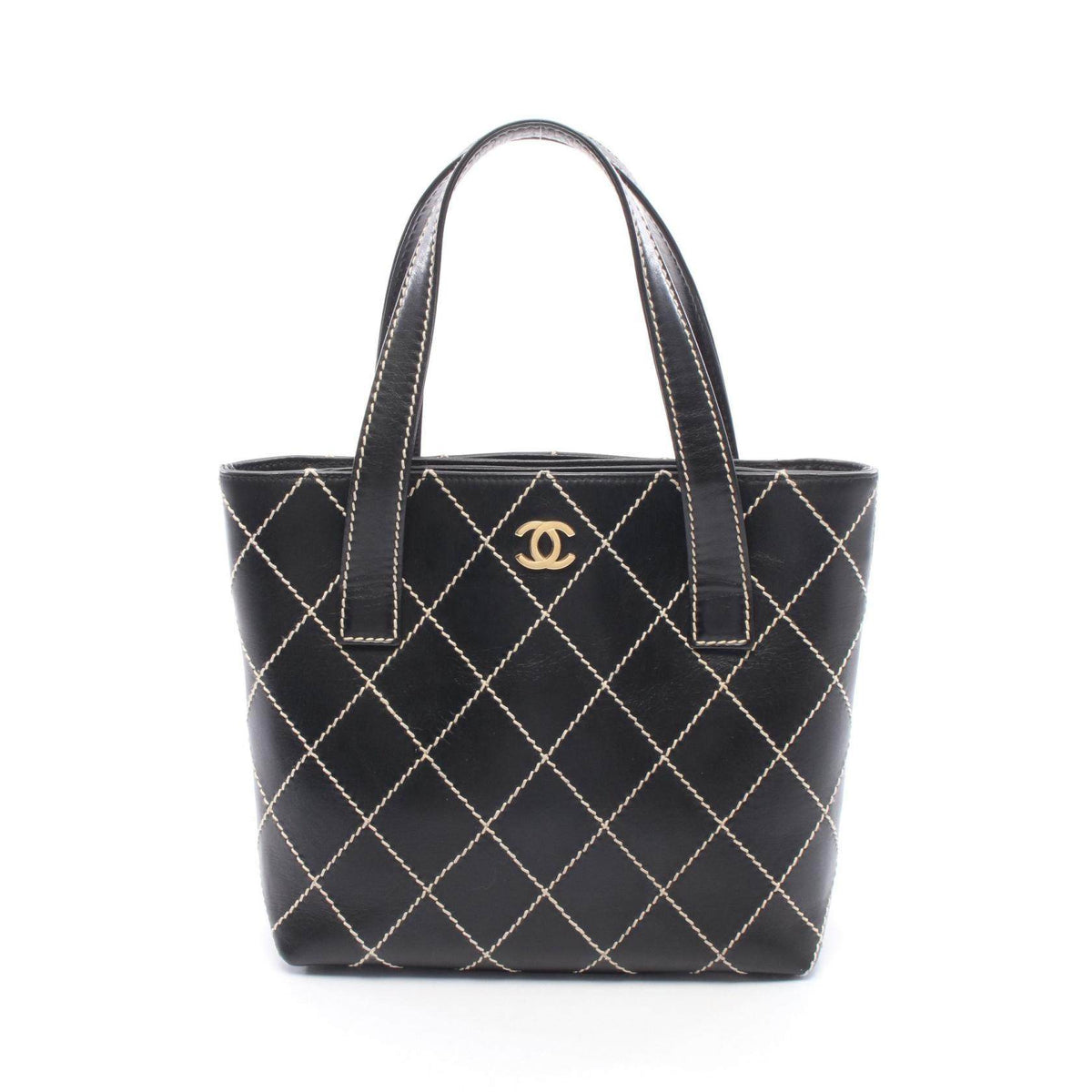 CHANEL Wild Stitch Leather Tote Bag