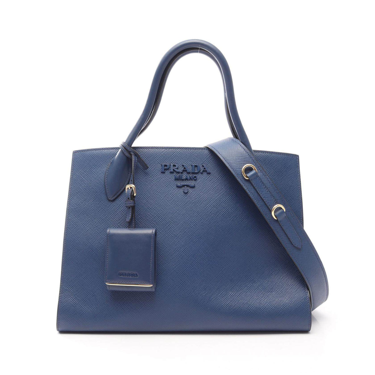 Prada SAFFIANO CUIR C Monochrome 2way handbag