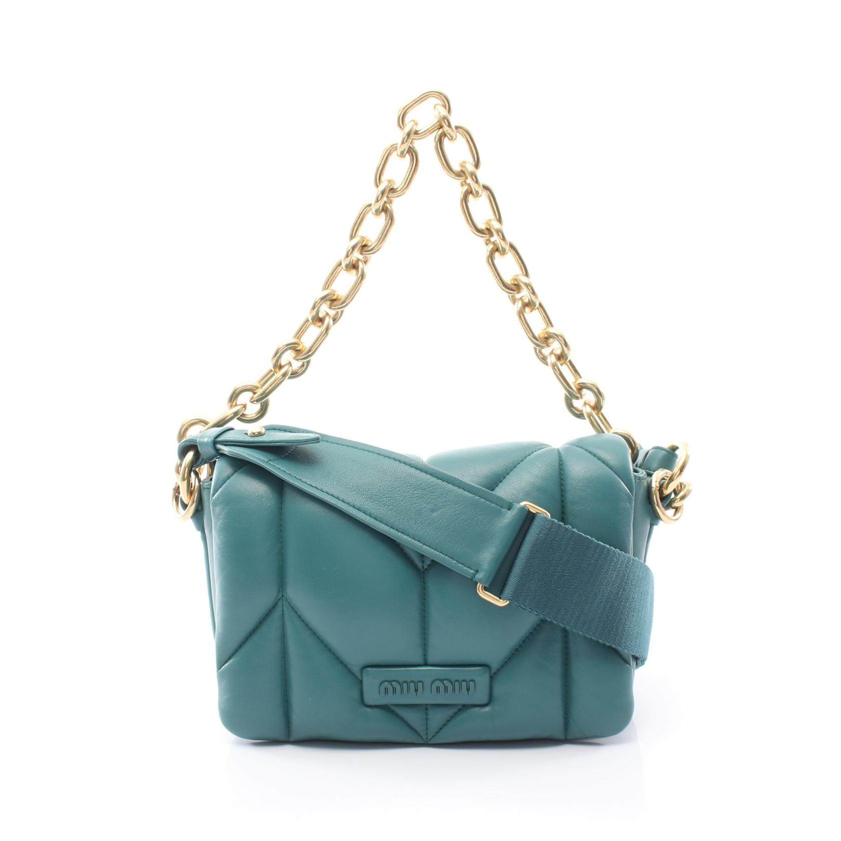 Miu Miu Trapuntata Leather 2way Shoulder Bag