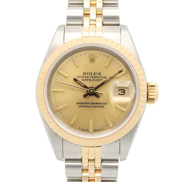 Rolex Datejust Au750 Stainless Steel Wristwatch