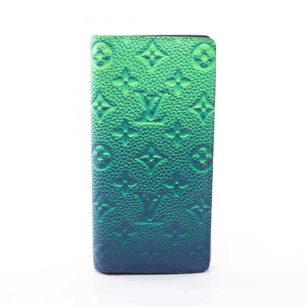 Louis Vuitton Porte‐feuille Brazza Monogram Taurillon Long Wallet