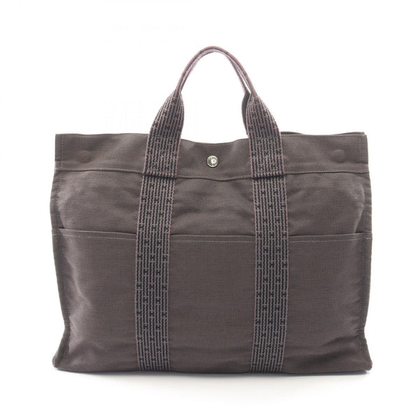 Hermes Herline MM Nylon Canvas Tote Bag