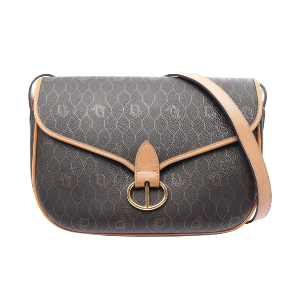 Christian Dior PVC Coated Canvas Leather Shoulder Bag