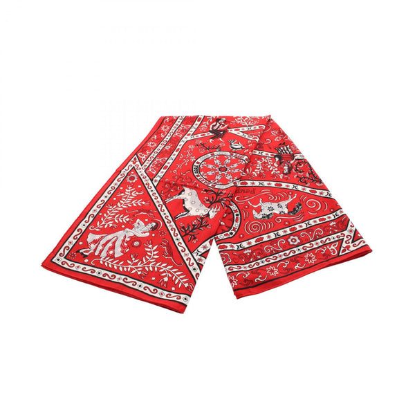 Hermes Carre Geant Carre140 Peuple du Vent Silk Cashmere Scarf