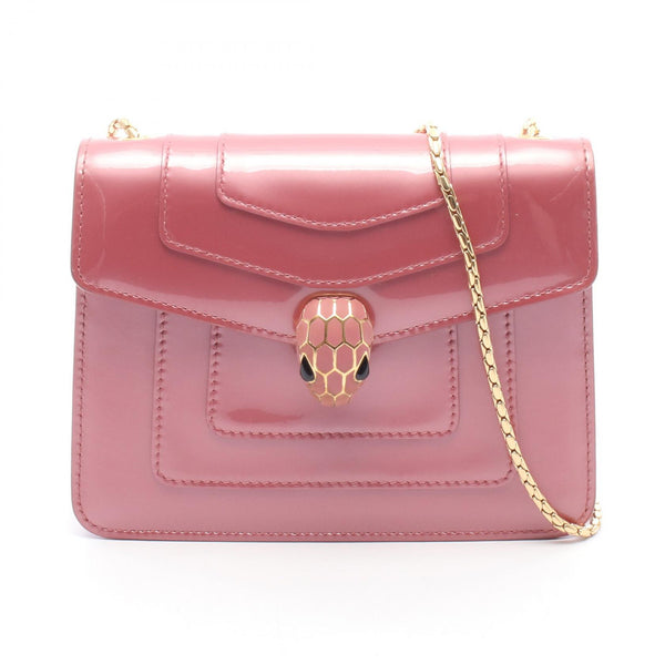 Bvlgari Serpenti Forever Patent Leather Shoulder Bag