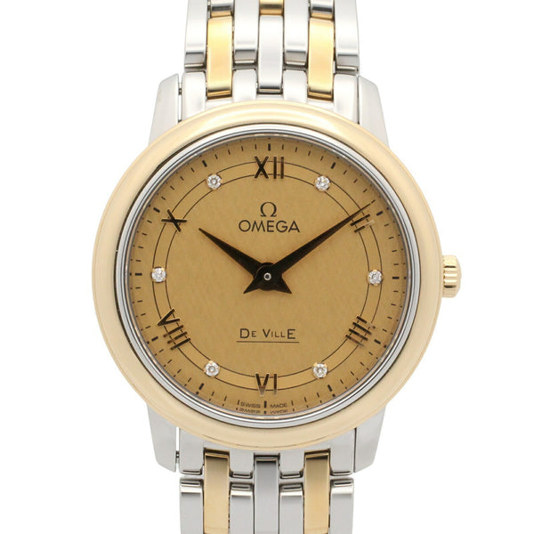 OMEGA De Ville Prestige Au750 Stainless Steel Diamond Watch