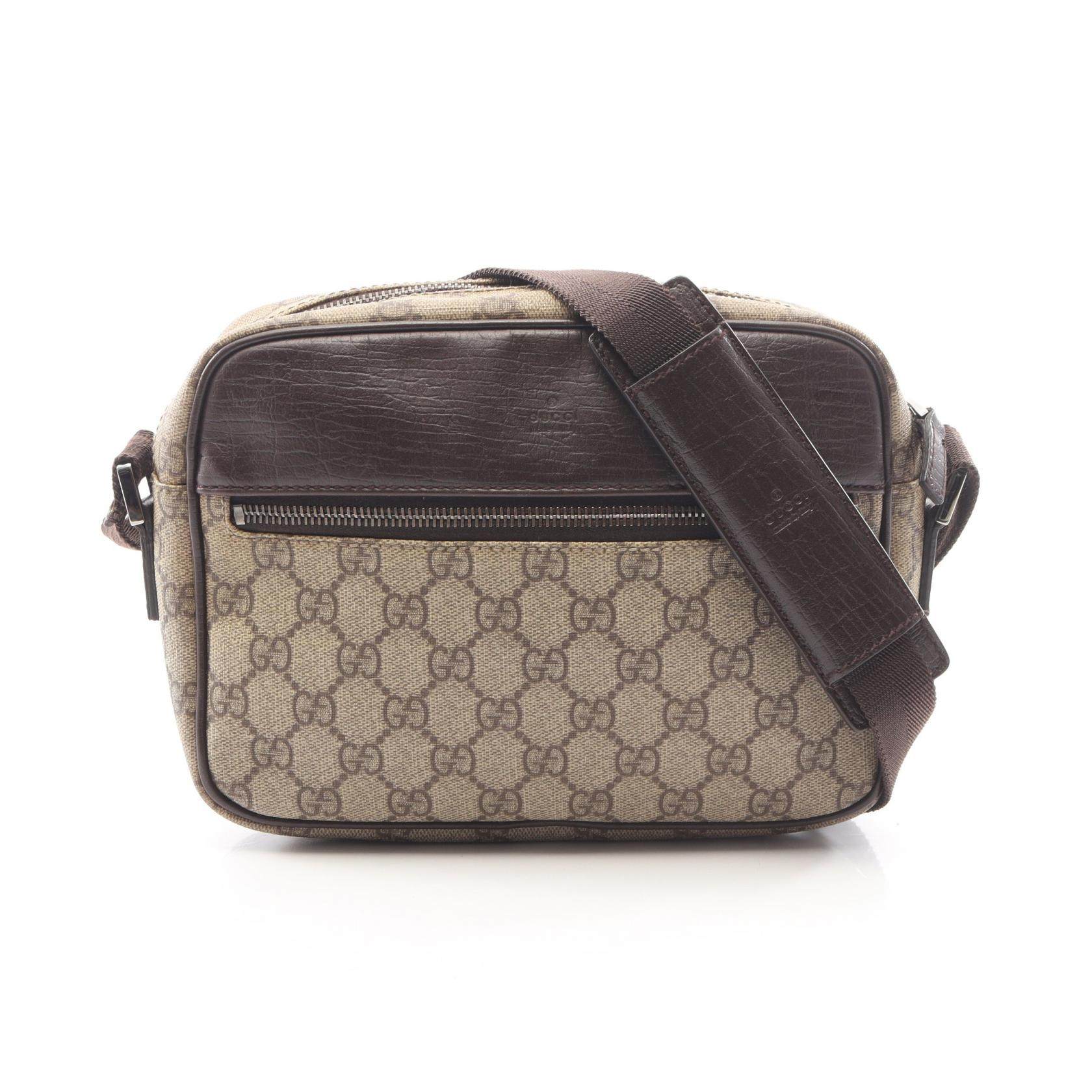 Gucci GG Plus Coated Canvas Shoulder Bag