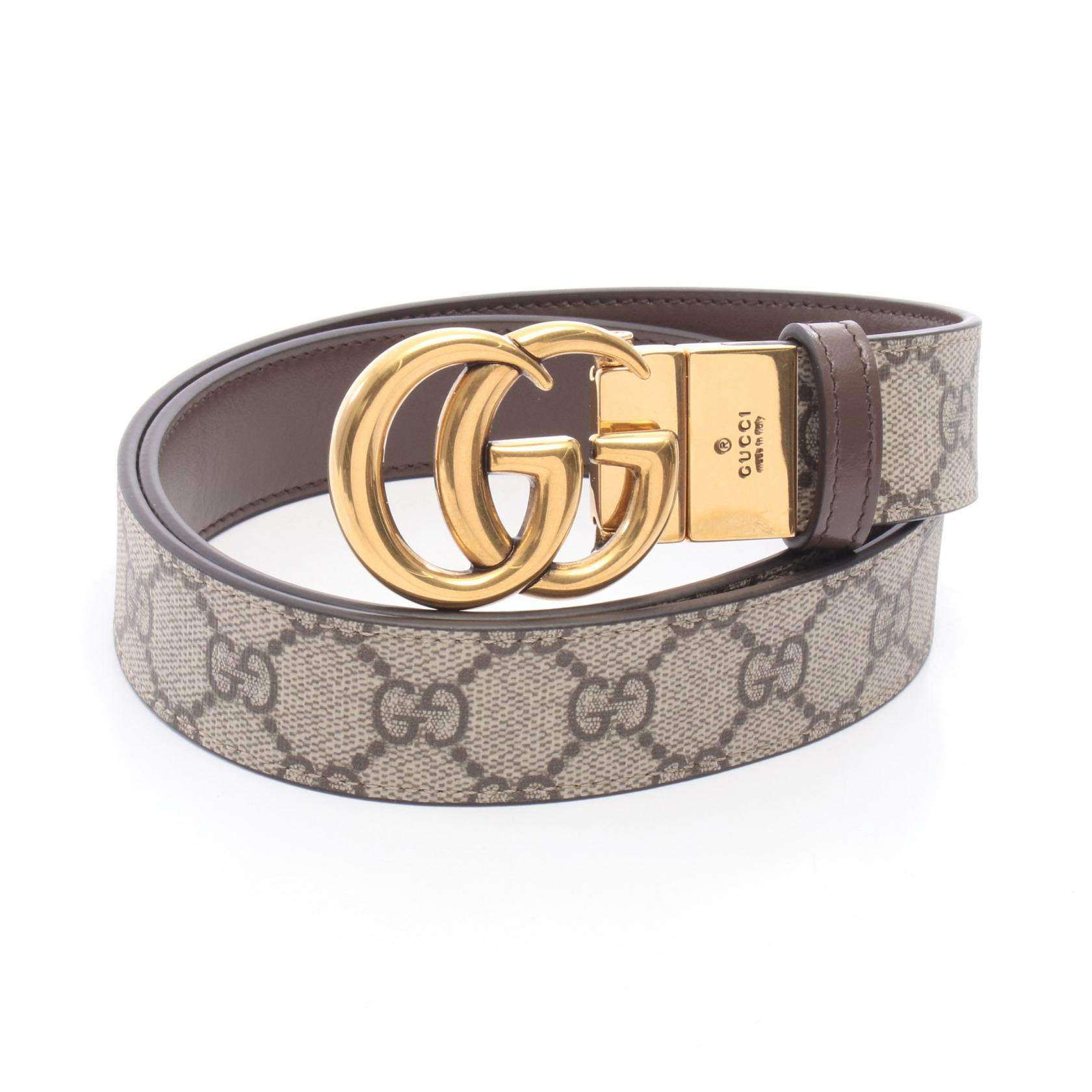 Gucci GG Marmont GG Supreme Leather PVC Belt