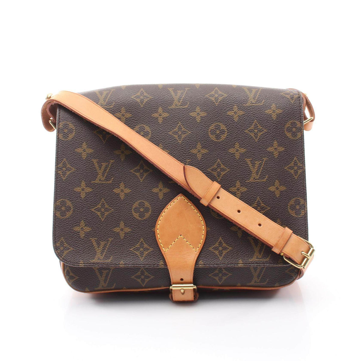 Louis Vuitton Cartouchiere GM Monogram Leather Shoulder Bag