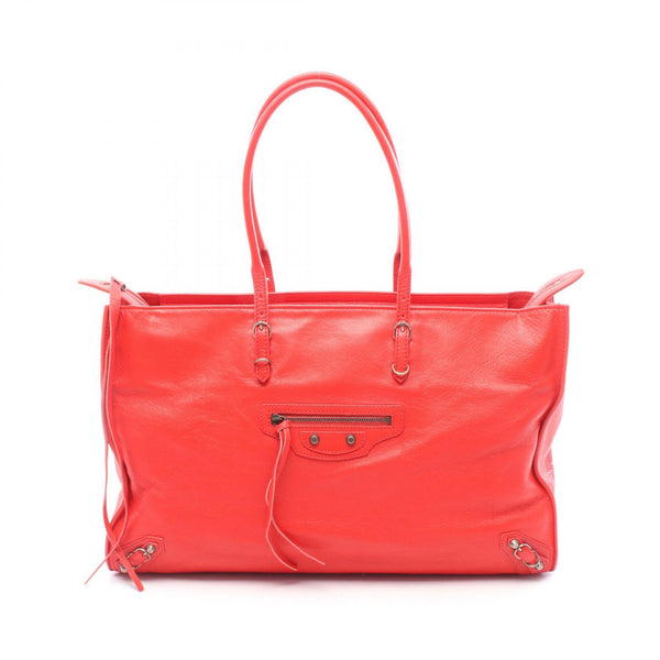Balenciaga Papier Office Zip Leather Tote Bag
