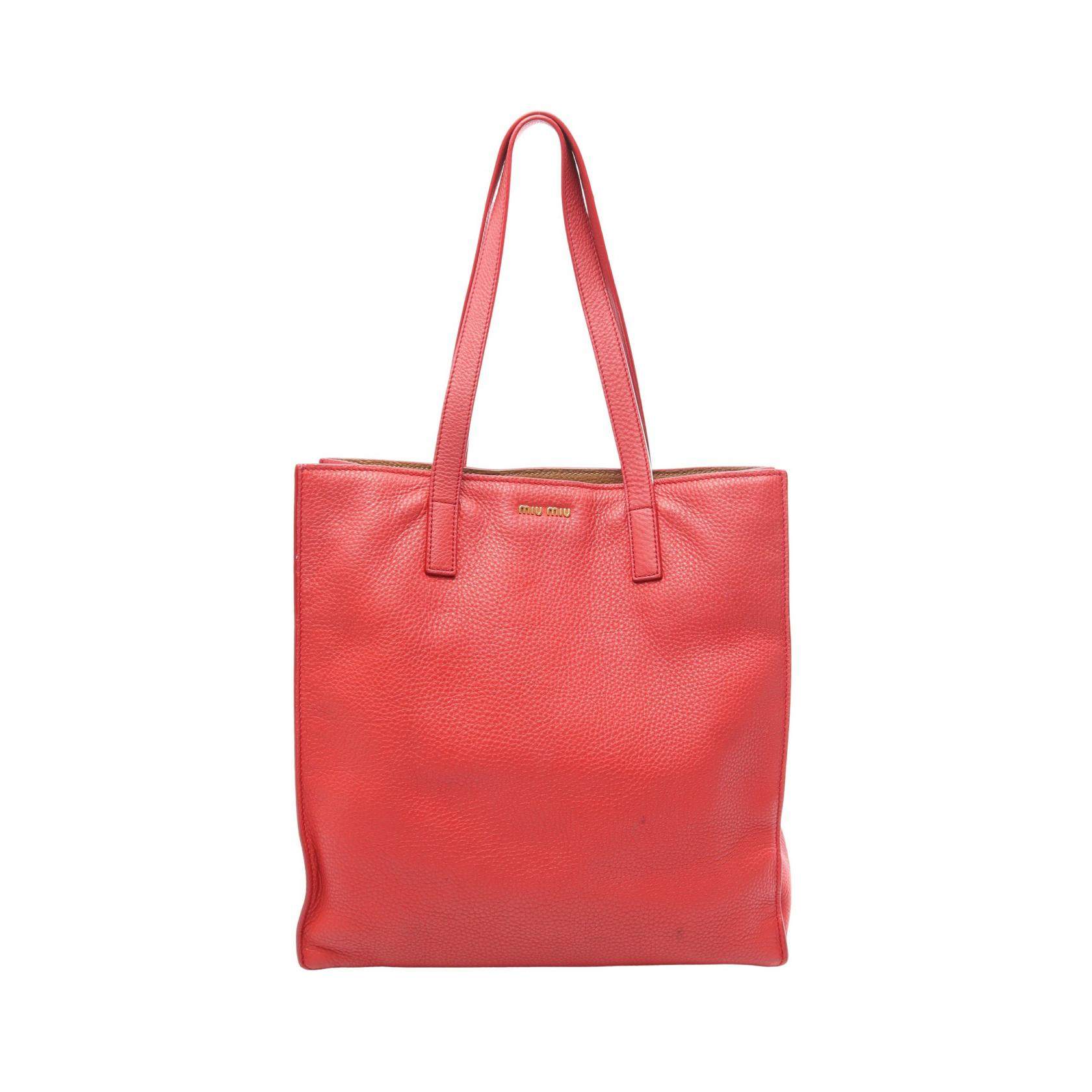 Miu Miu Leather Tote Bag