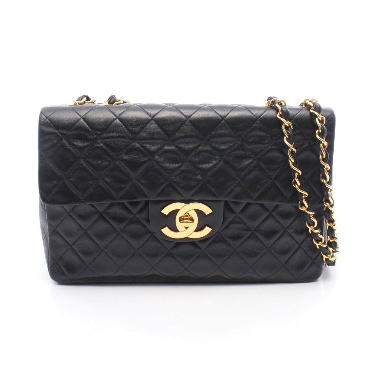 CHANEL Deauville Lambskin Shoulder Bag