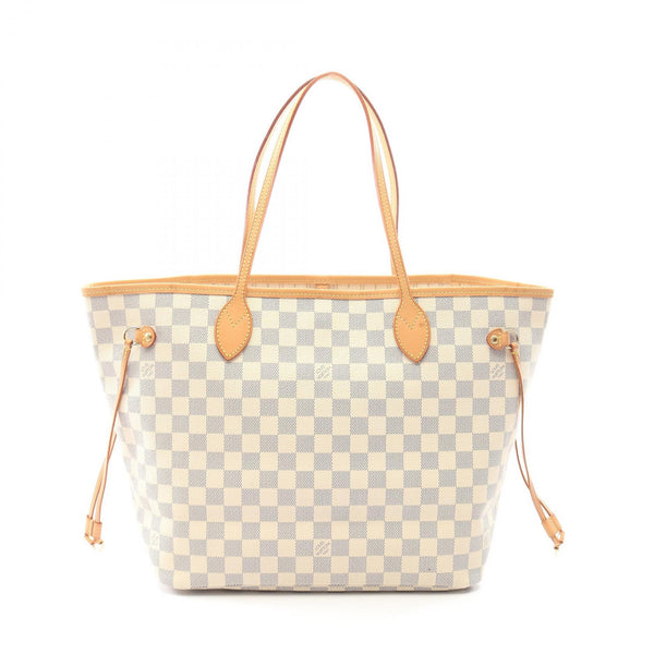 Louis Vuitton Neverfull MM Damier Azur Coated Canvas Tote Bag