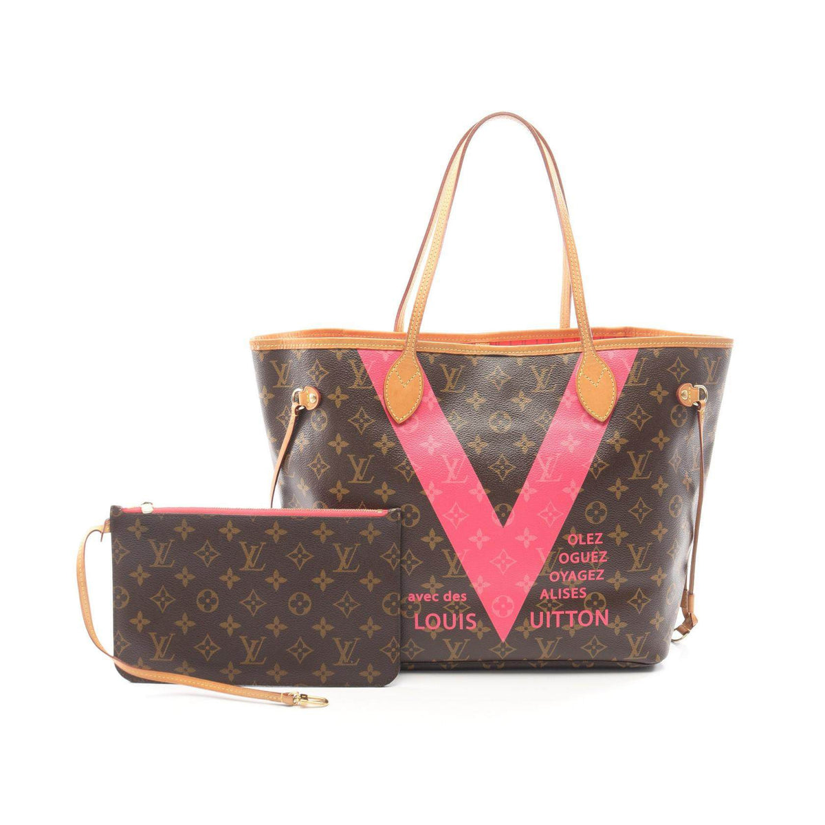 Louis Vuitton Neverfull MM Monogram V Grenade Tote Bag