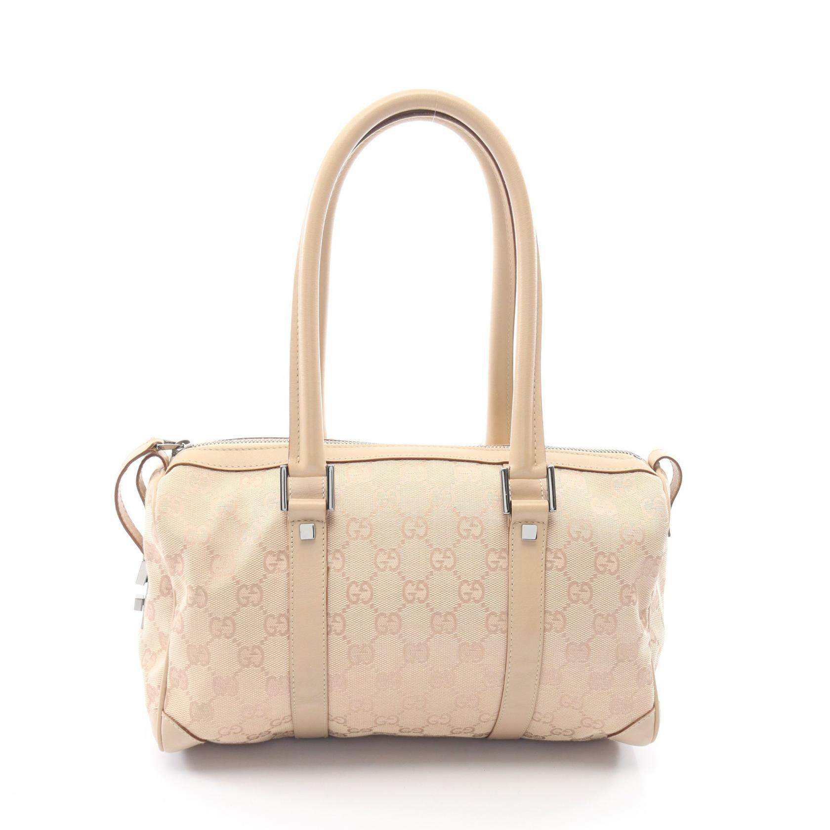 Gucci GG Canvas Leather Handbag