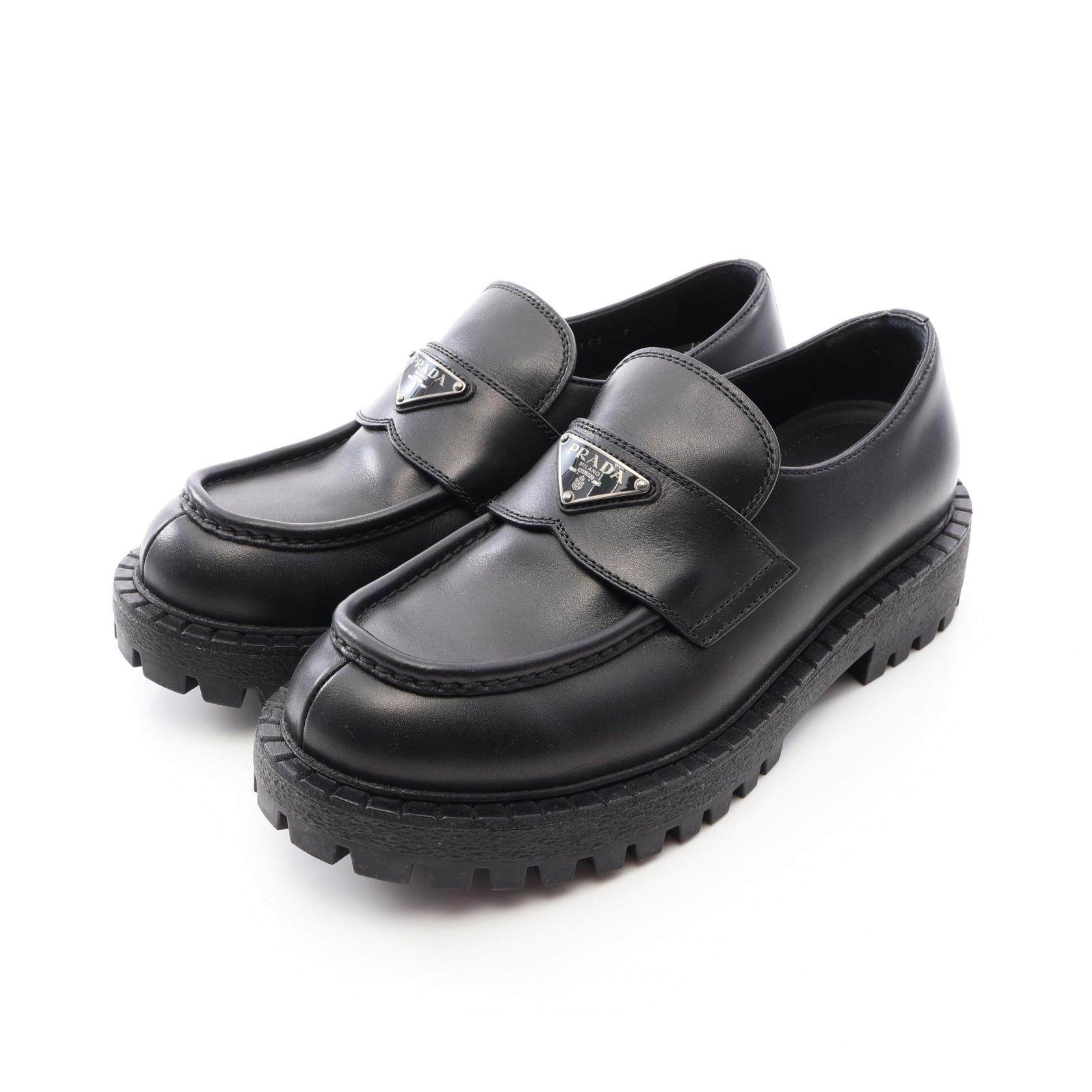 PRADA Leather Loafers