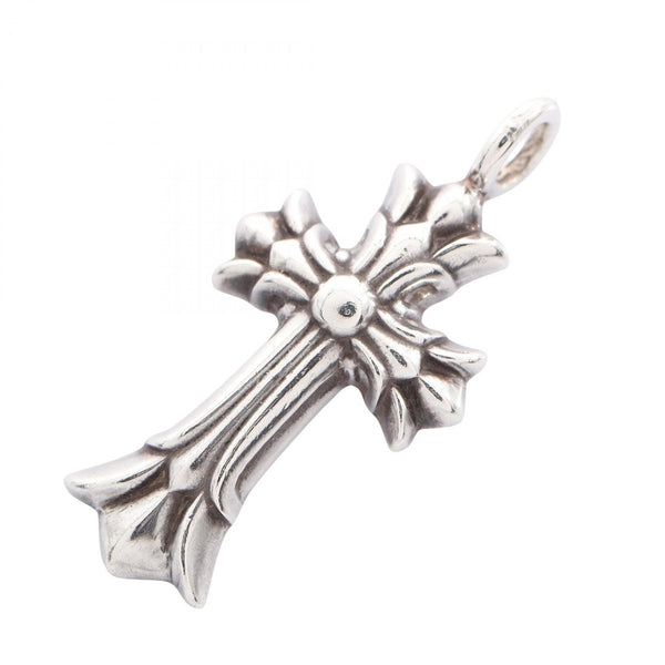 Chrome Hearts Double CH Cross Silver Pendant