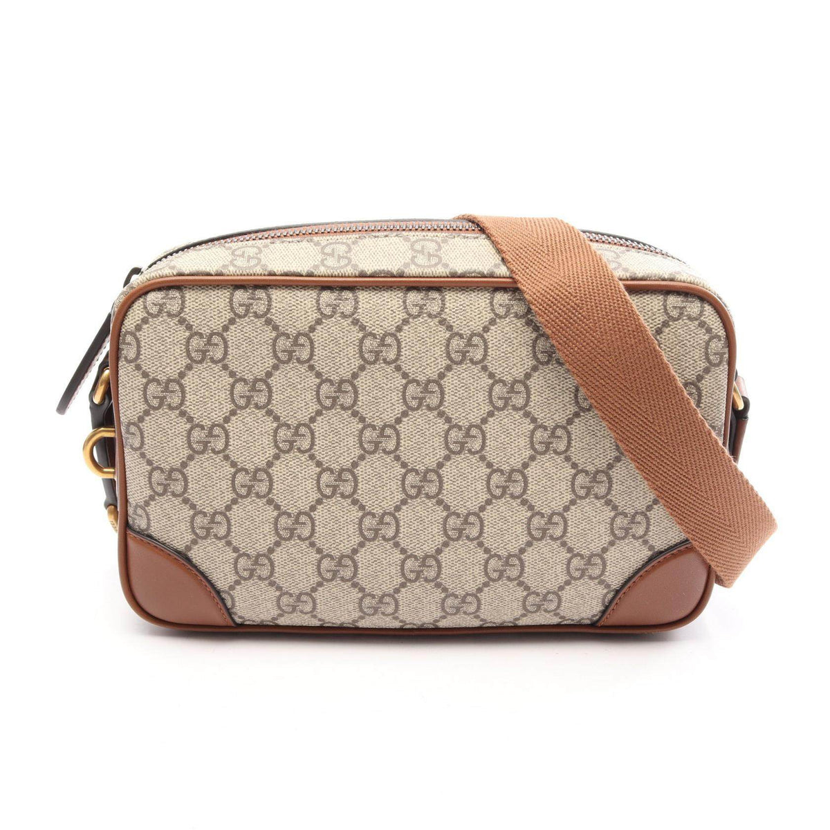 Gucci GG Emblem Coated Canvas Shoulder Bag