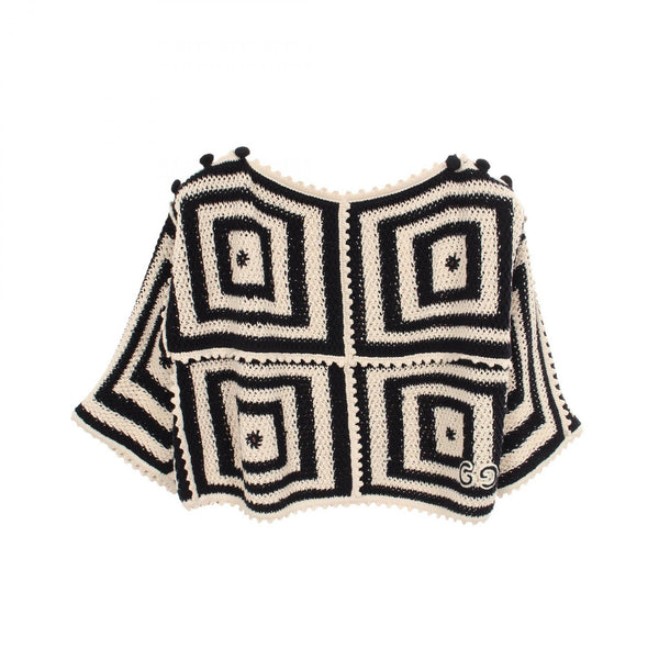 Gucci GG Patch Cotton Knit Top