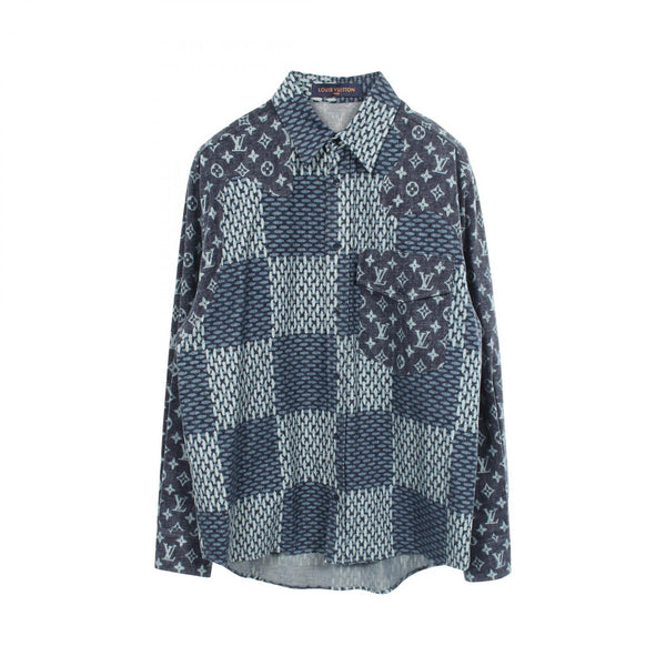 Louis Vuitton Monogram Wave Giant Damier Cotton Shirt