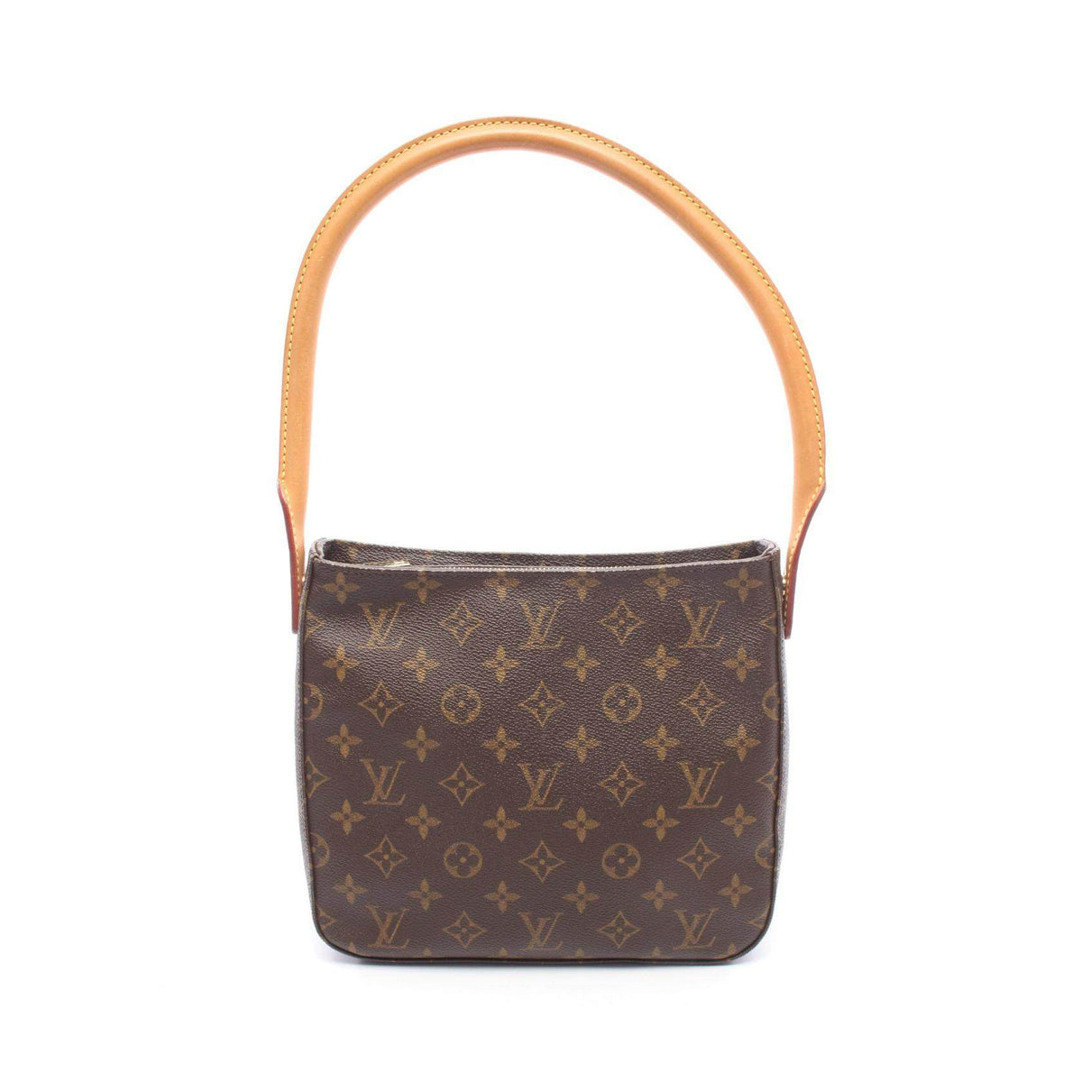 Louis Vuitton Looping MM Monogram Coated Canvas Leather Shoulder Bag