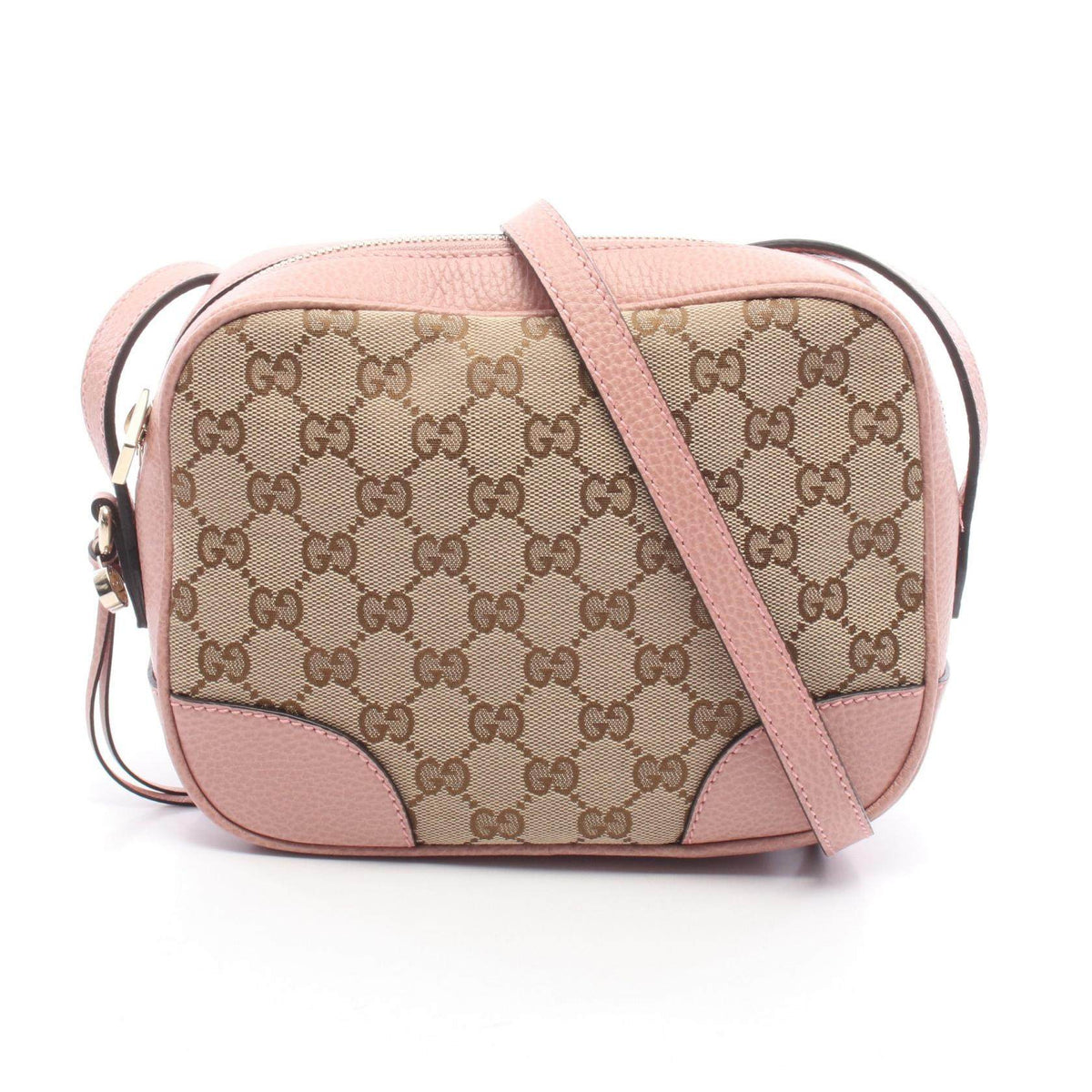 Gucci Bree GG Canvas Leather Shoulder Bag