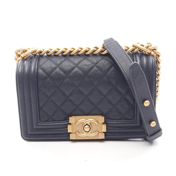 CHANEL Boy Chanel Grained Calfskin Shoulder Bag