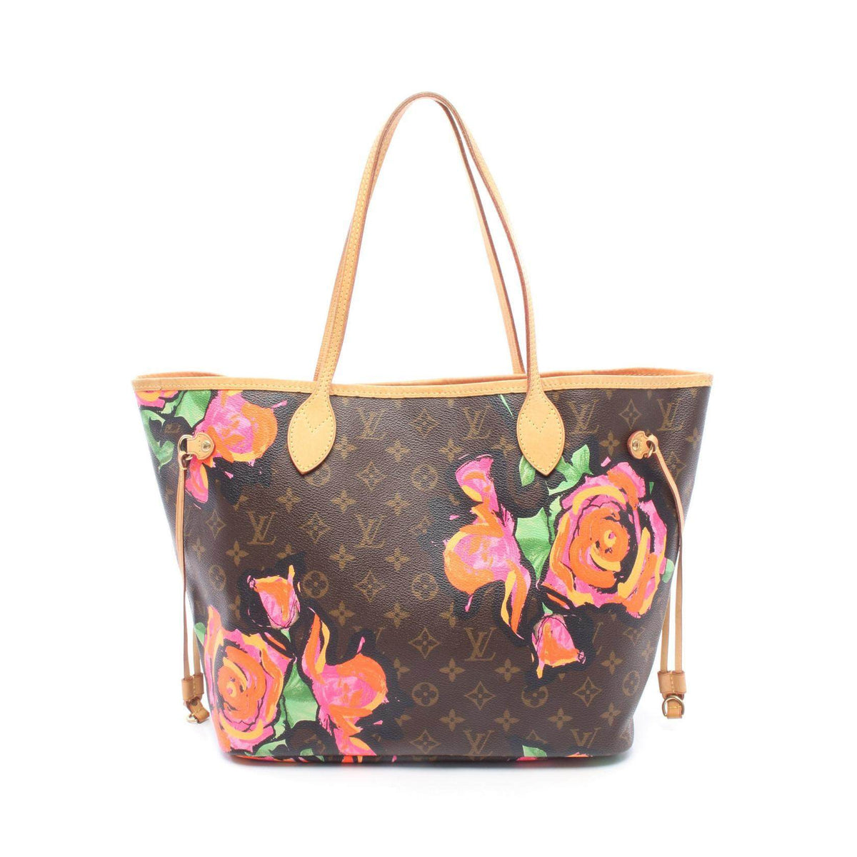 Louis Vuitton Neverfull MM Monogram Rose Coated Canvas Tote Bag