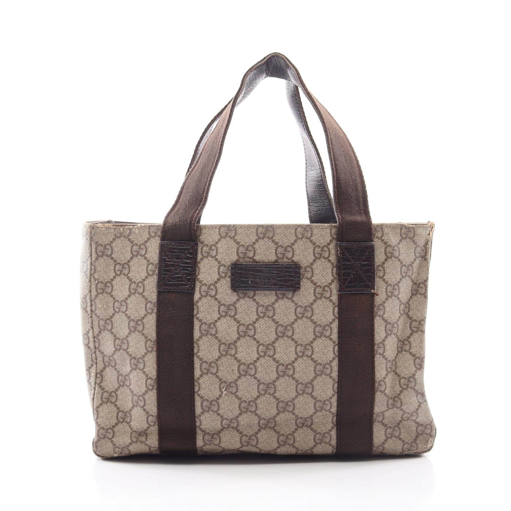 Gucci GG Supreme PVC Coated Canvas Tote Bag