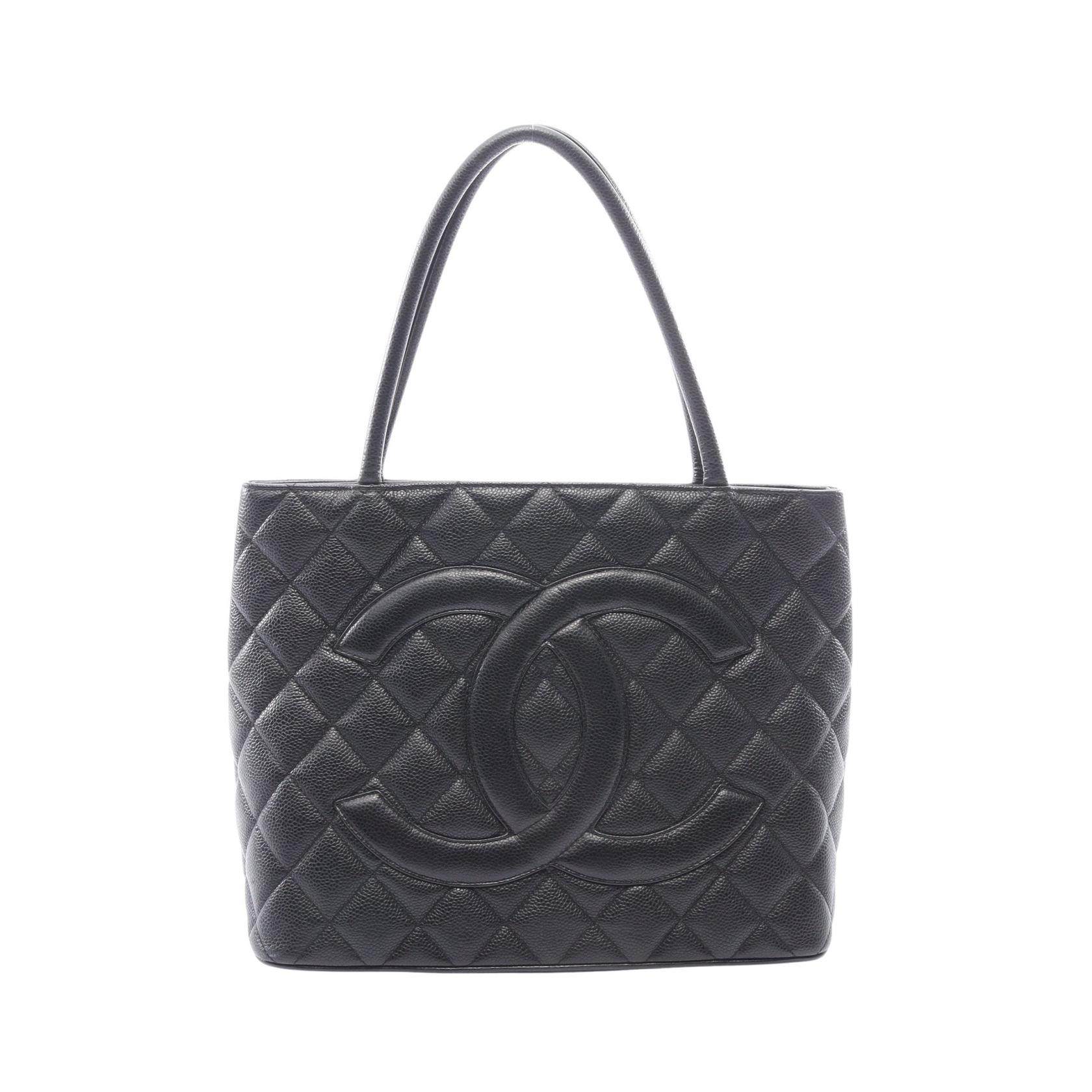 CHANEL Fukoku Tote Leather Tote Bag