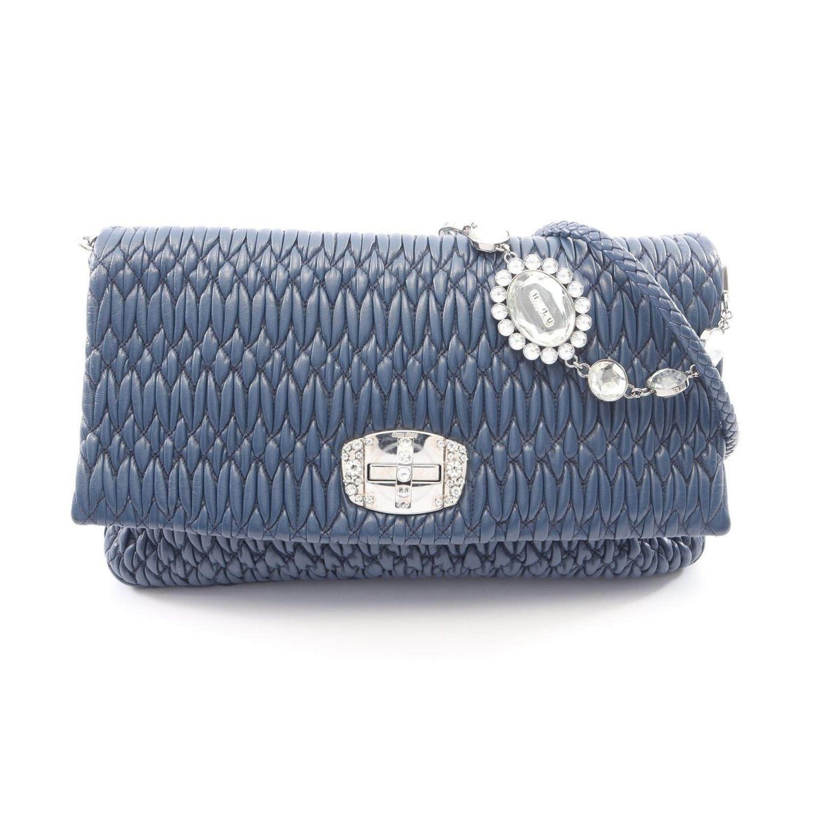 Miu Miu NAPPA CRYSTAL Matelasse 2way shoulder bag