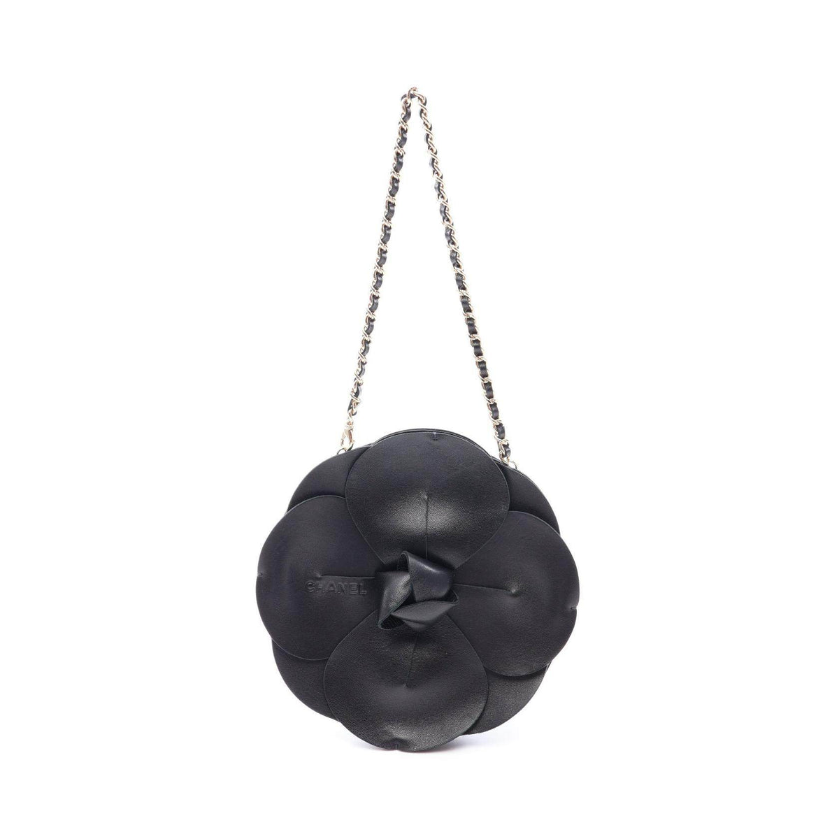 Chanel Camelia Lambskin Handbag