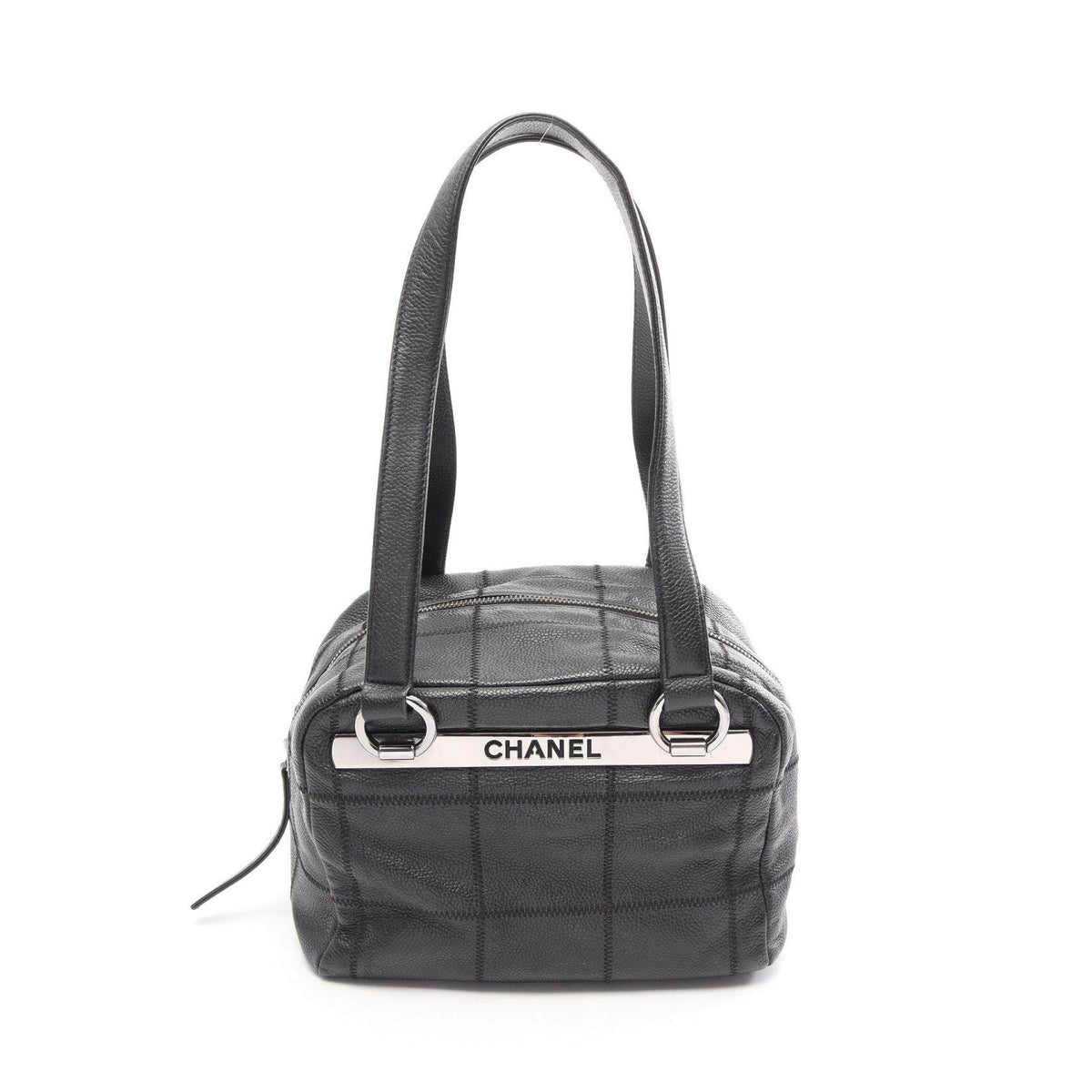 Chanel Chocolate Bar Leather Tote Bag