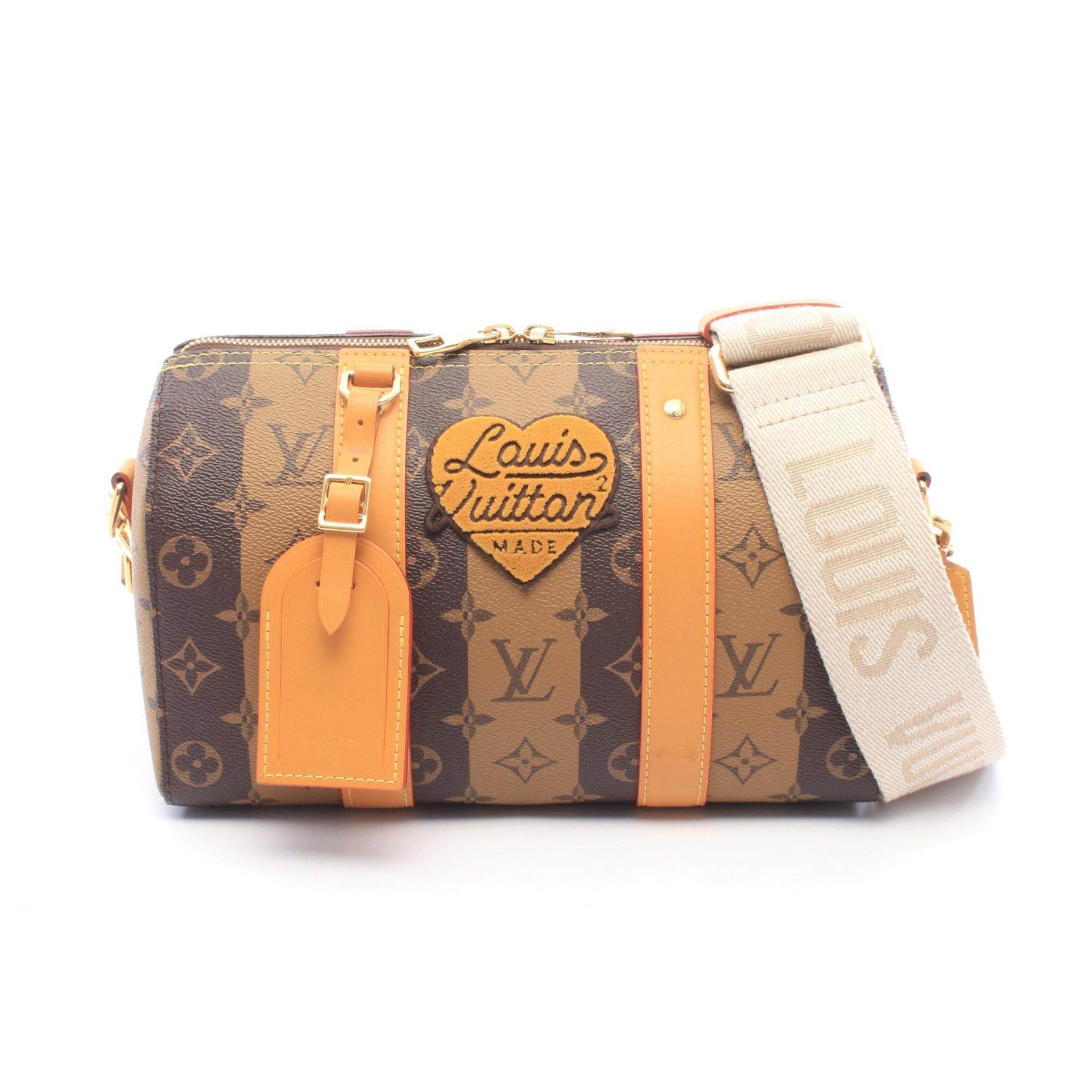 Louis Vuitton LV2 City Keepall Monogram Stripe PVC Coated Canvas Shoulder Bag