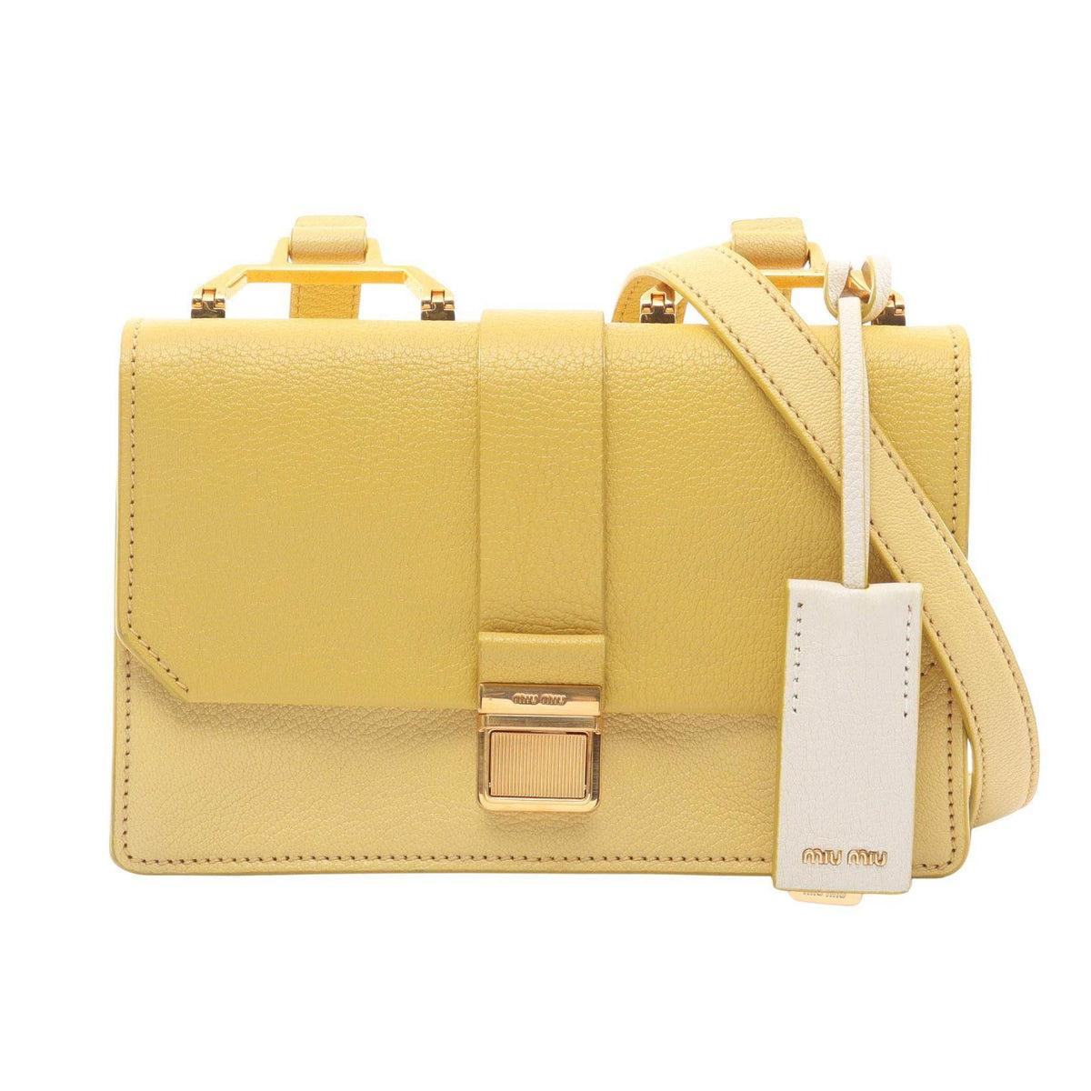 Miu Miu MADRAS Leather Shoulder Bag