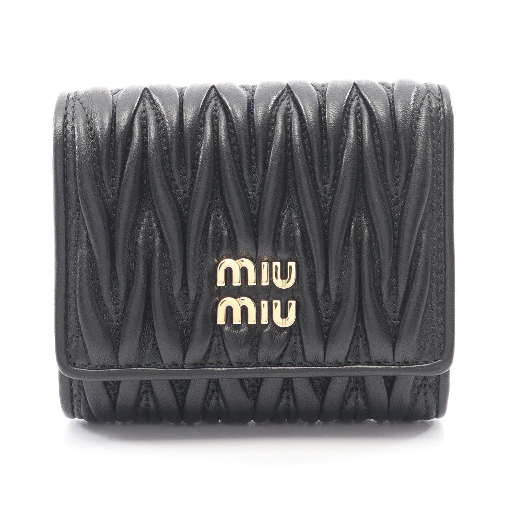 Miu Miu MATELASSE MIU Leather Wallet