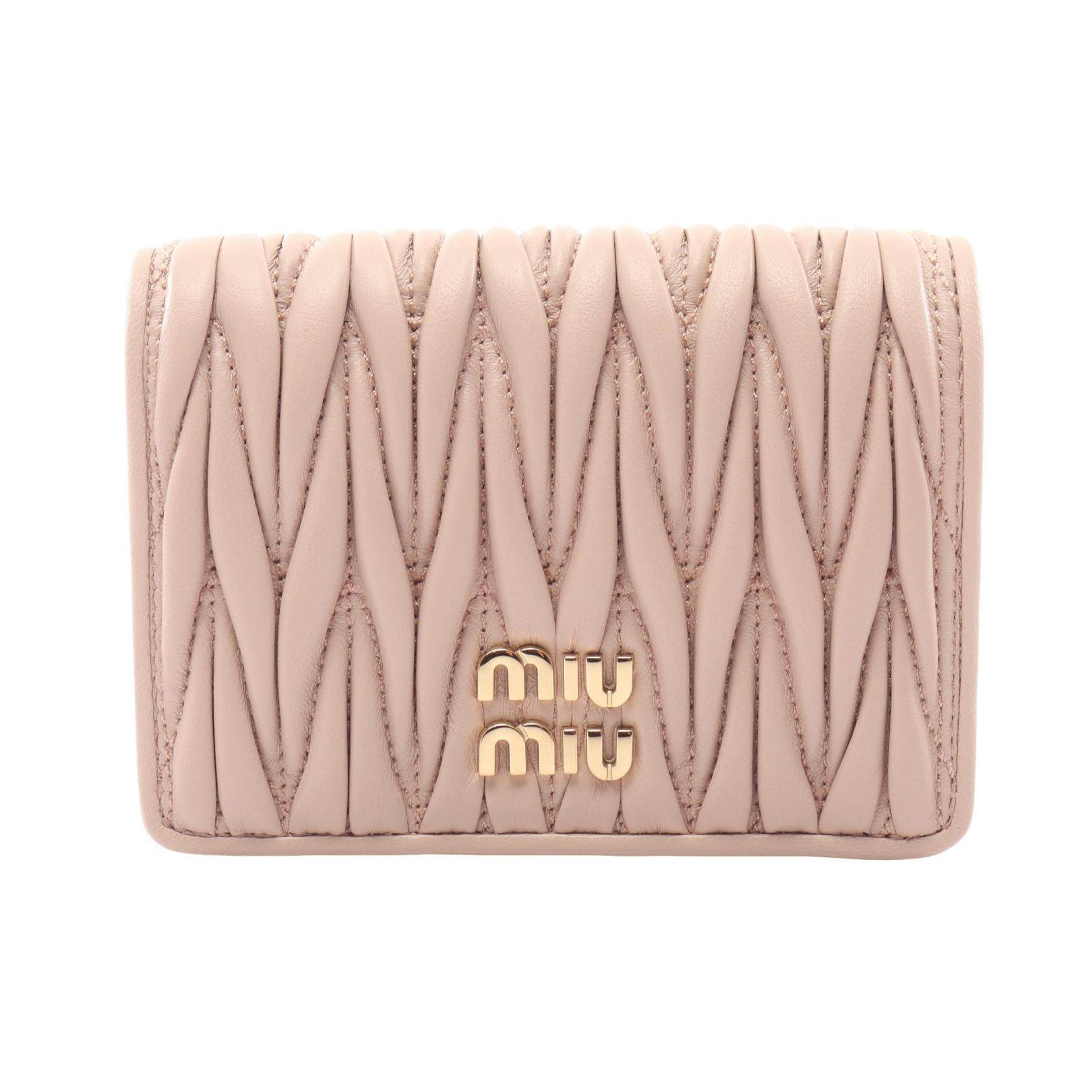 Miu Miu MATELASSE MIU Leather Wallet