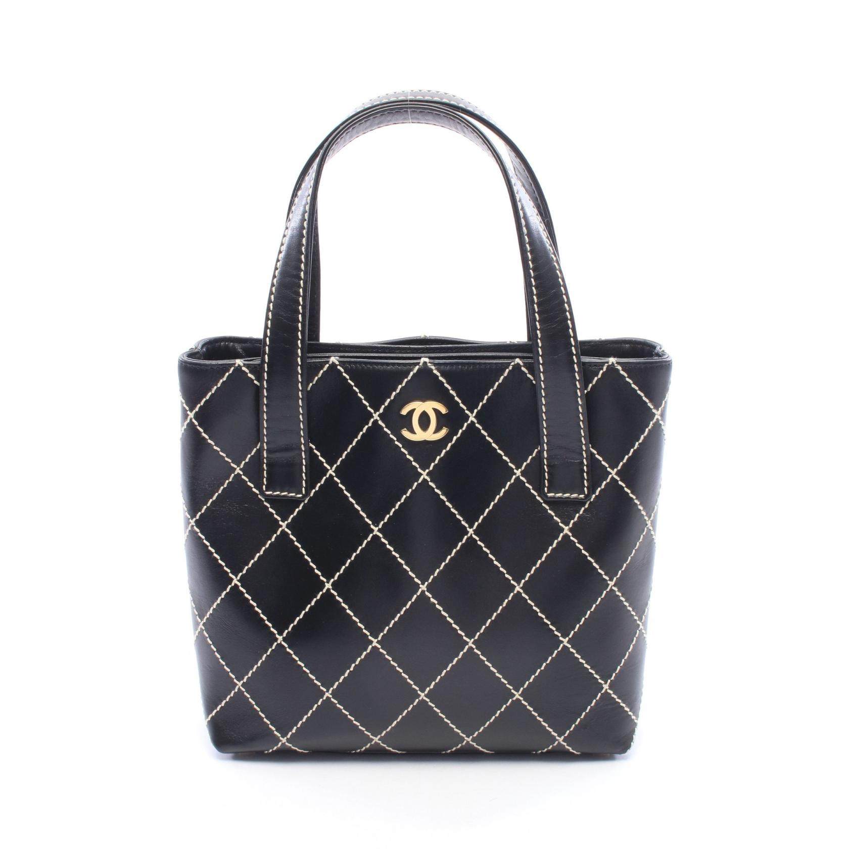 Chanel Wild Stitch Leather Tote Bag