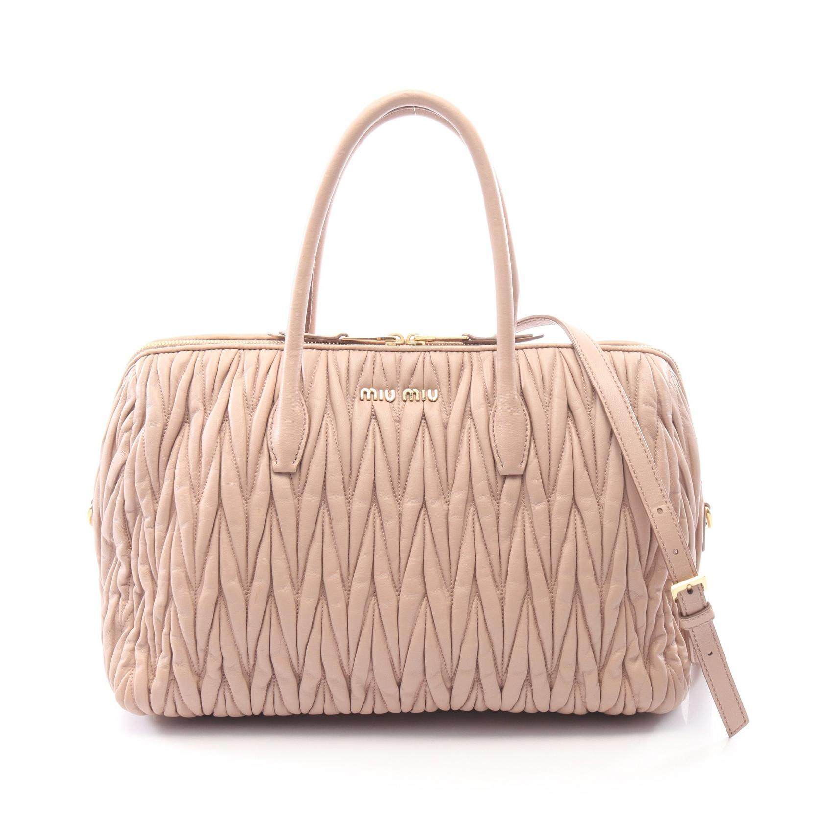 Miu Miu Matelasse 2way Leather Handbag