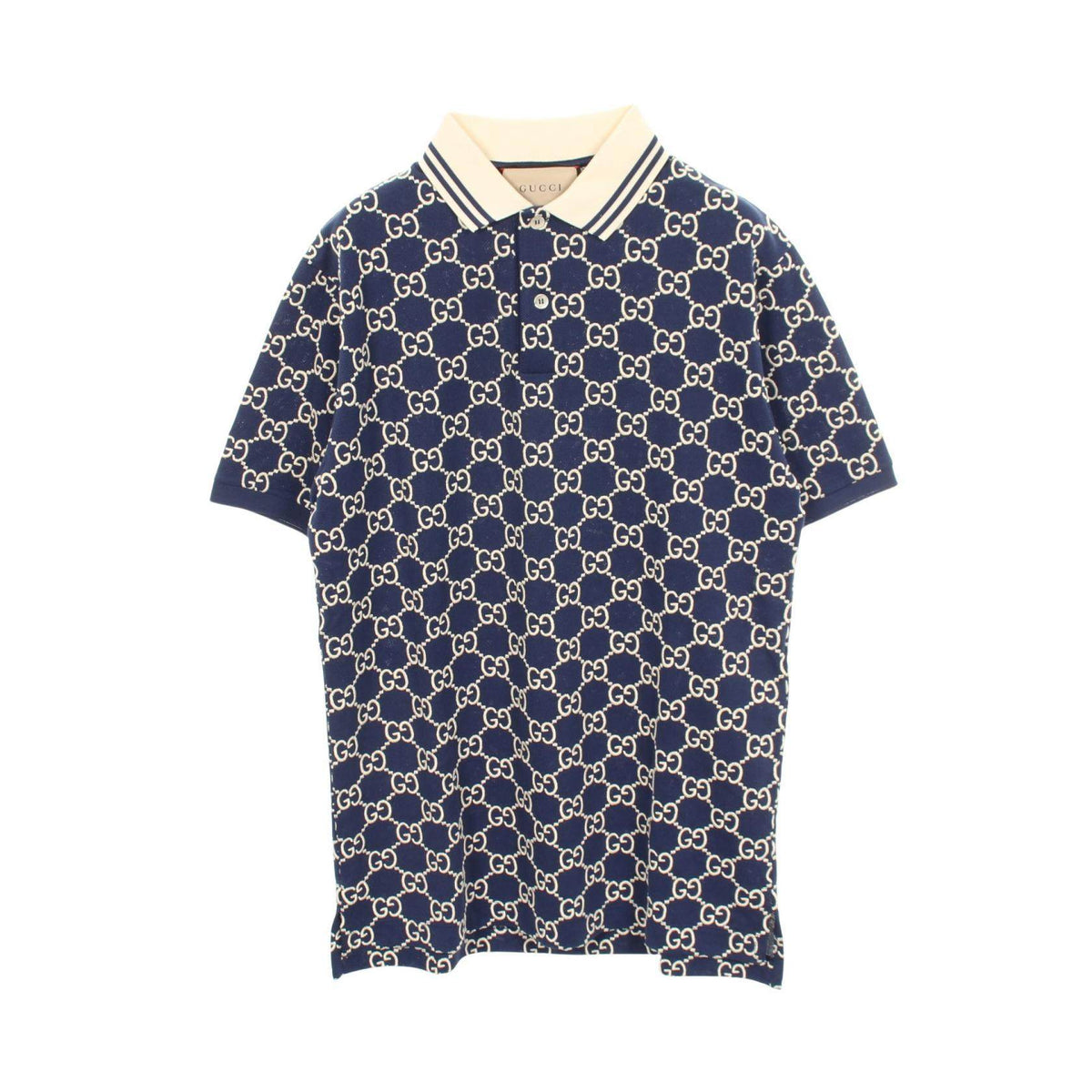 Gucci GG Pattern Cotton Polo Shirt