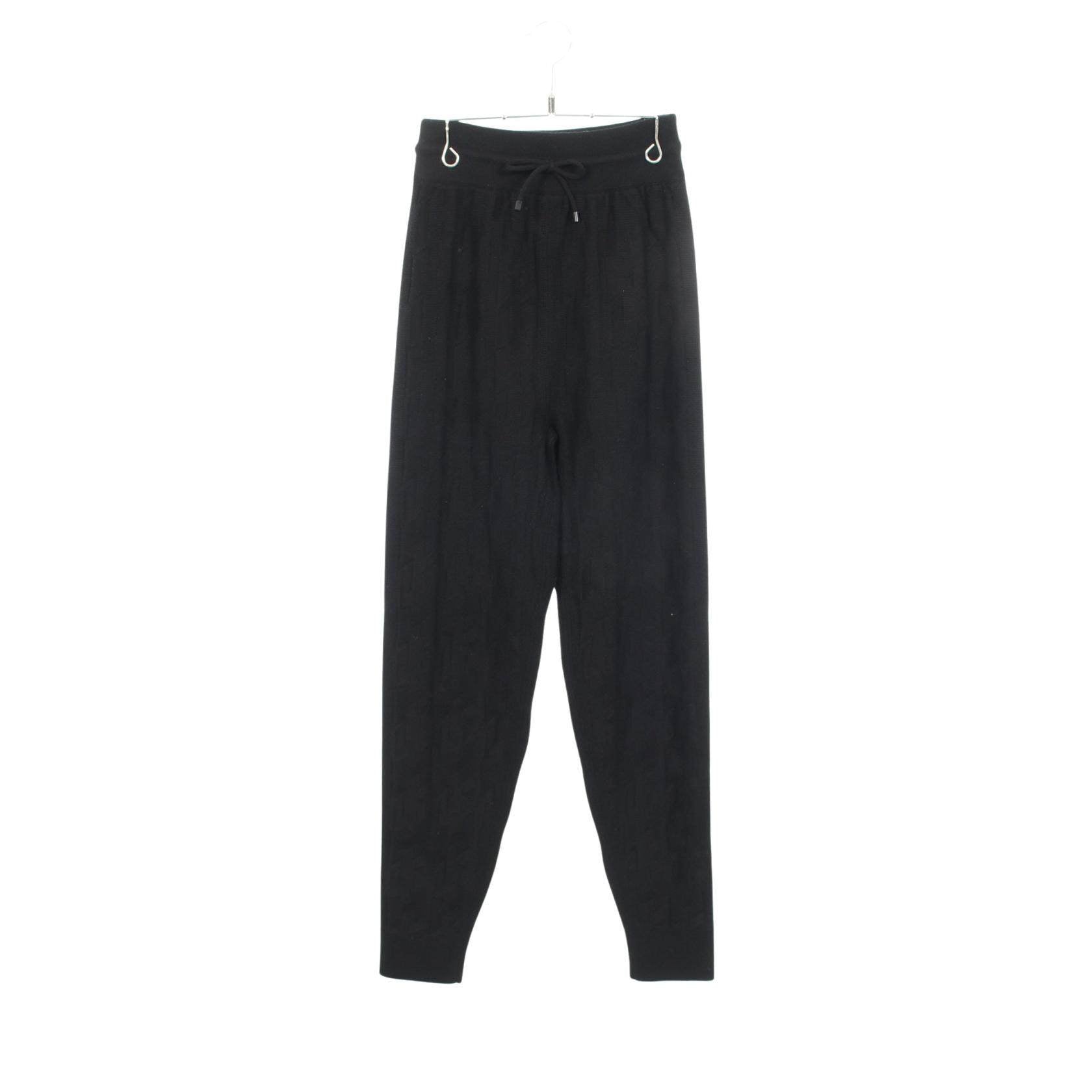 Hermes H logo wool knit pants