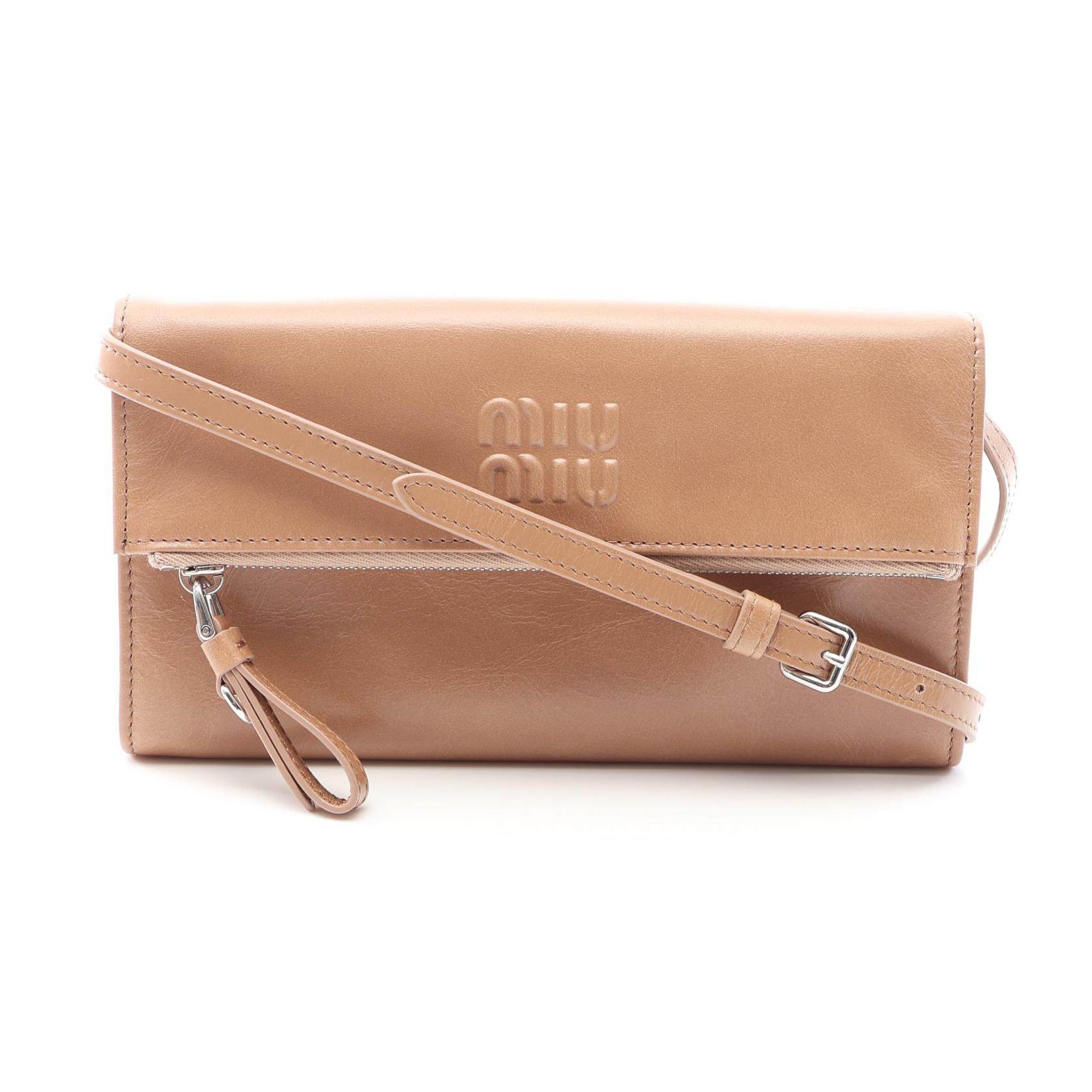 Miu Miu VITELLO SHINE Leather Shoulder Bag