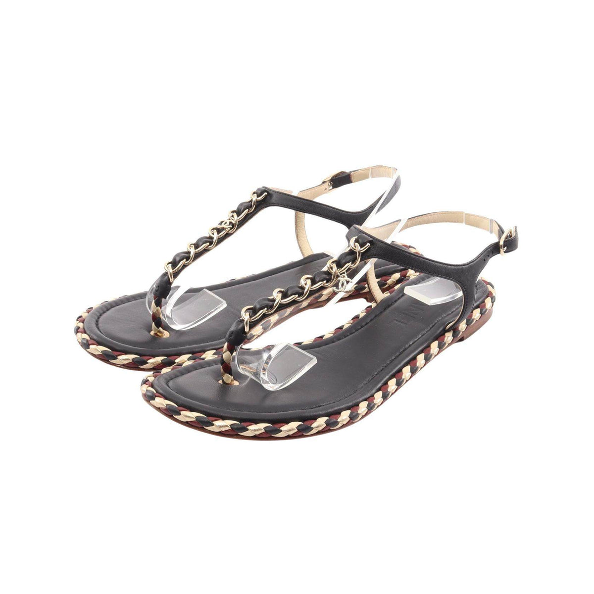 Chanel Chain Leather Sandals