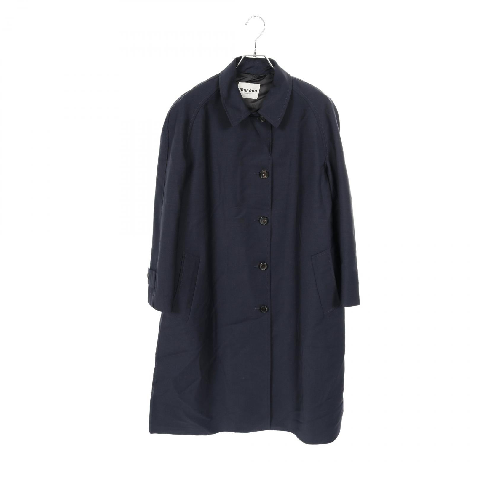 Miu Miu Single Breasted Wool Coat