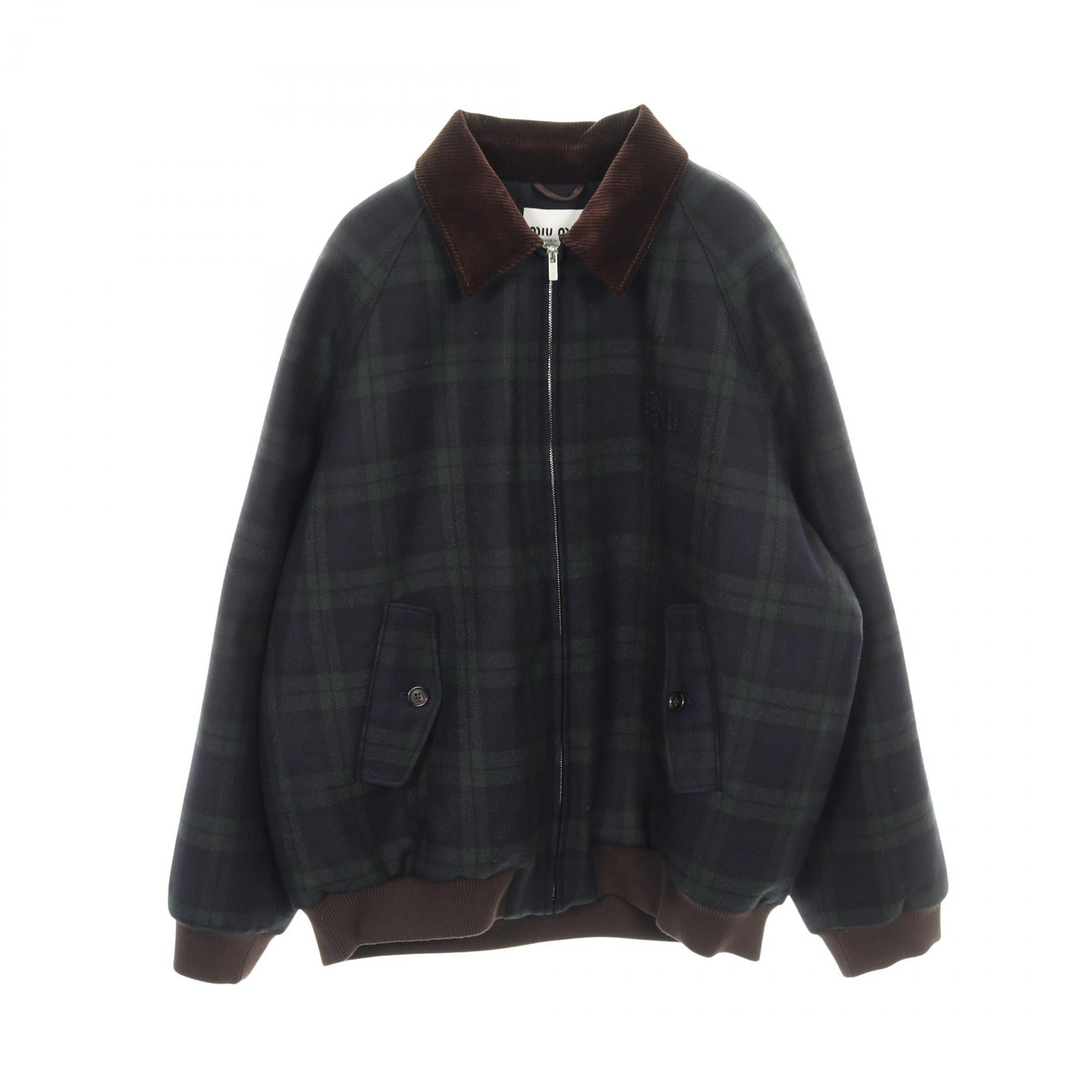 Miu Miu Check Twill Wool Blouson